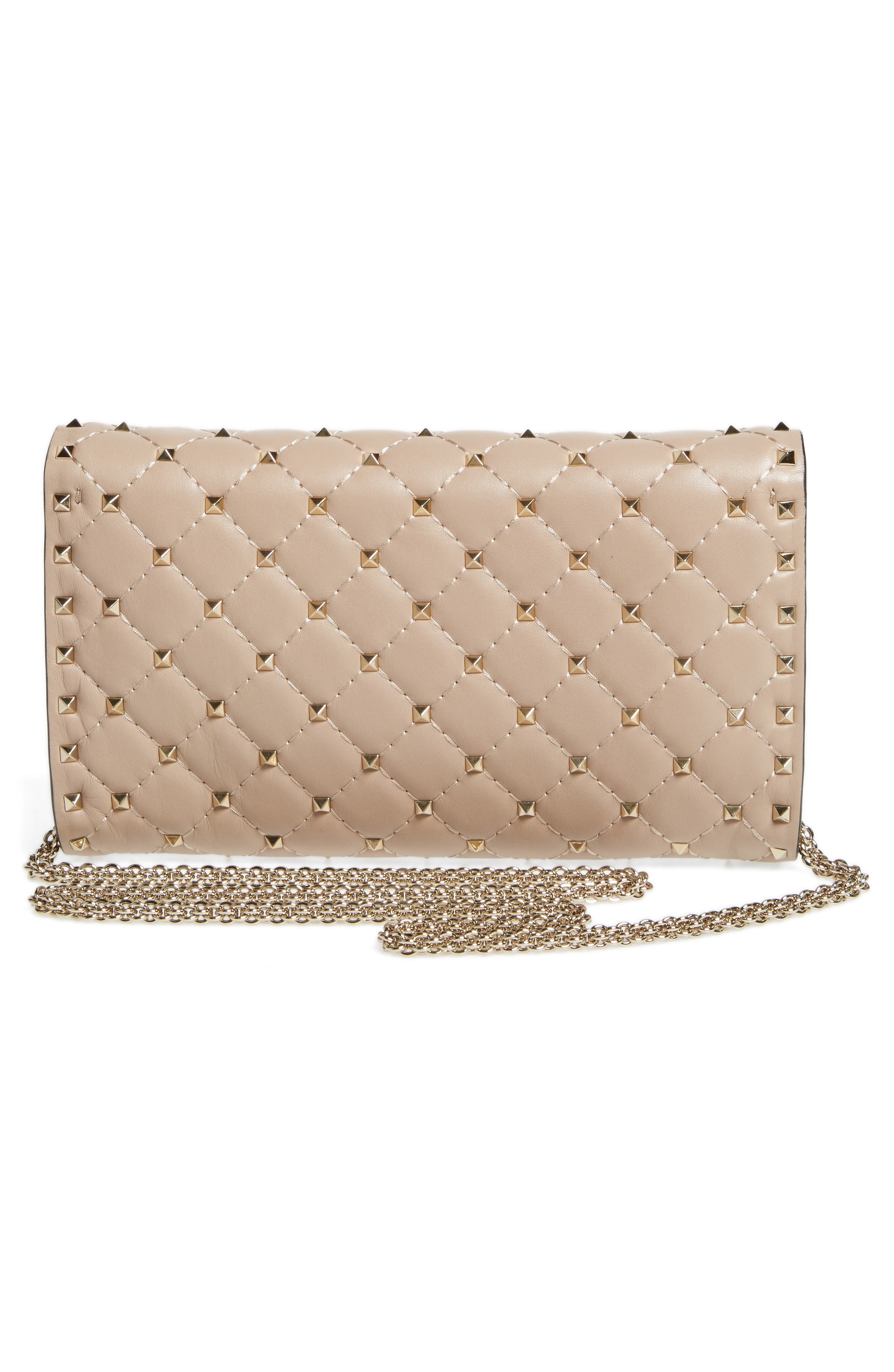Rockstud Matelassé Quilted Leather Crossbody Bag - 3