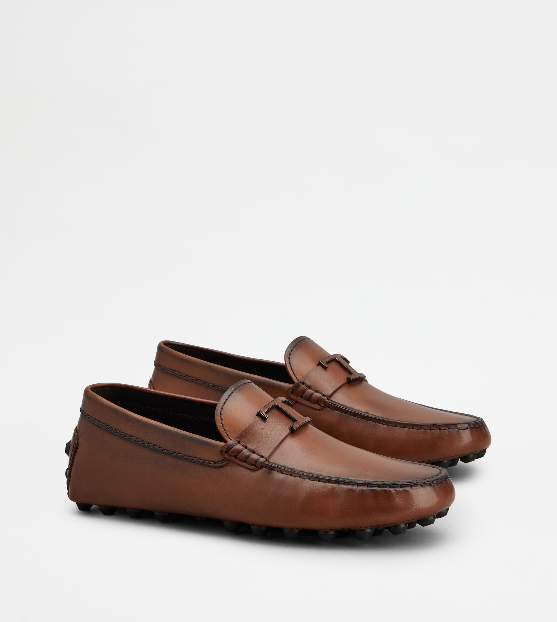 T TIMELESS GOMMINO BUBBLE IN LEATHER - BROWN - 2