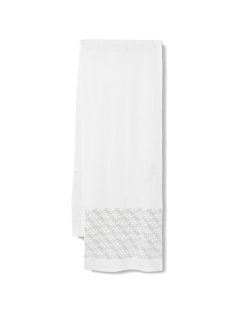 rhinestone-patterned scarf 1