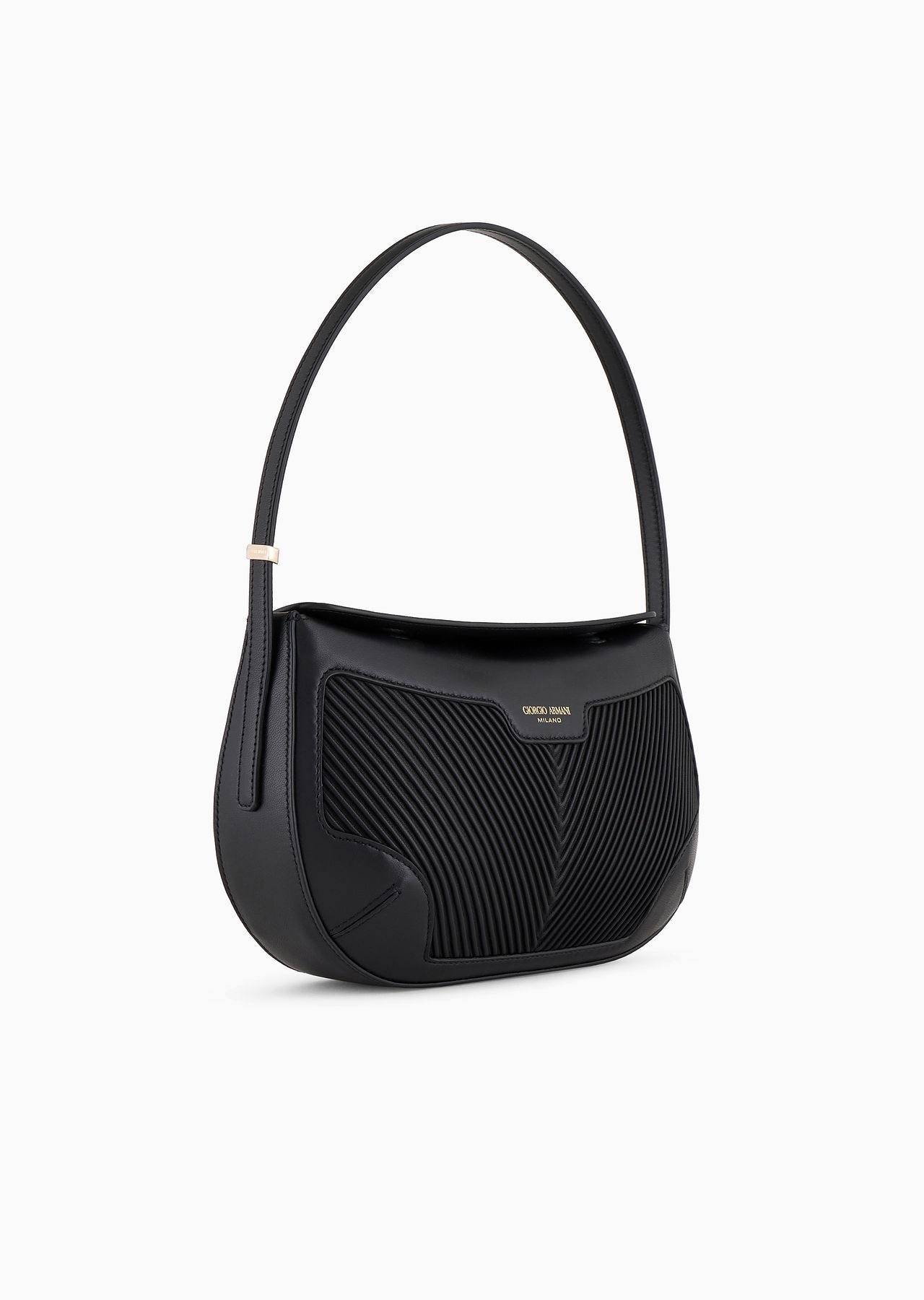 La Prima baguette bag in pleated nappa leather - 2