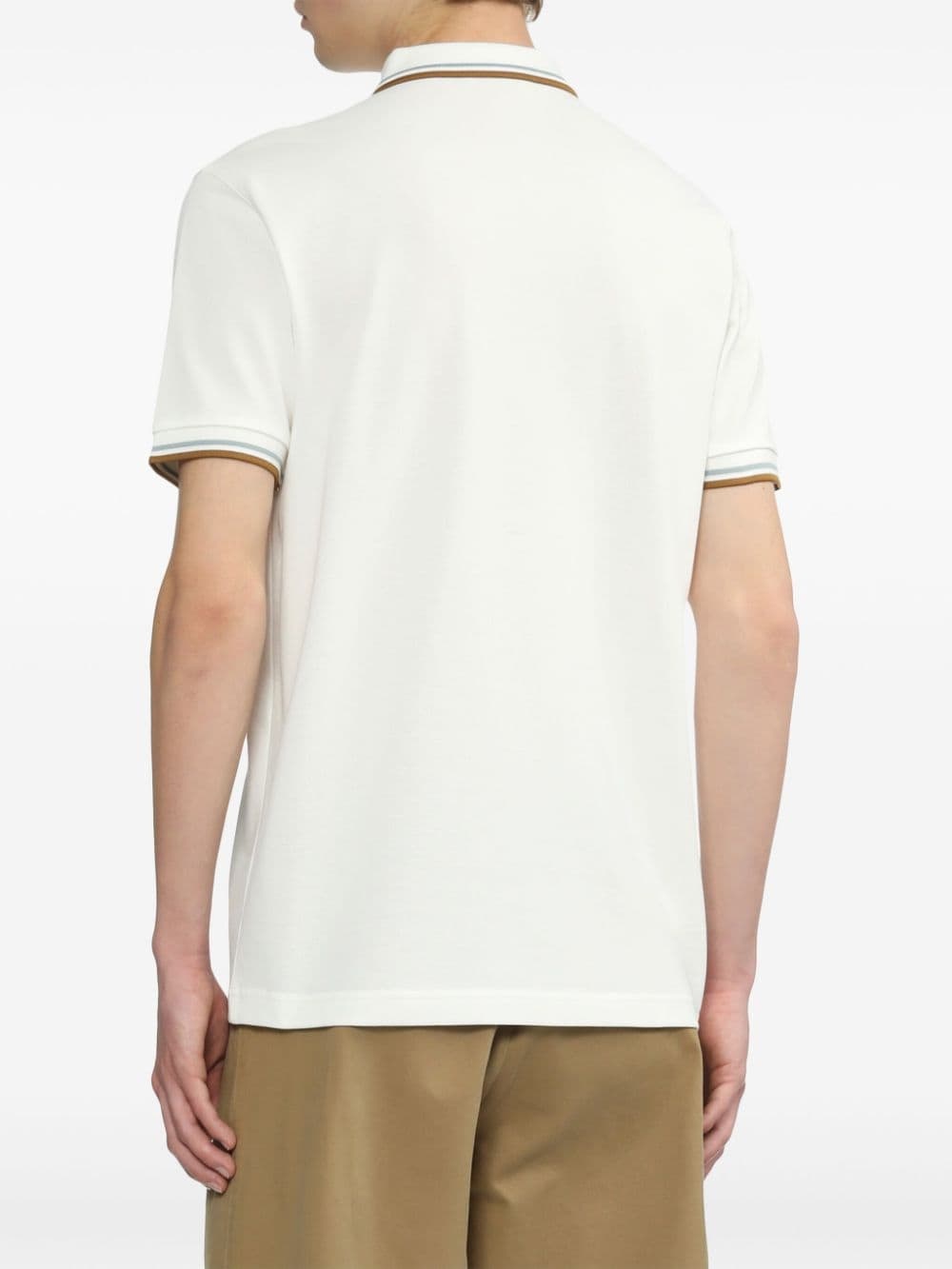 embroidered-logo cotton polo shirt - 8