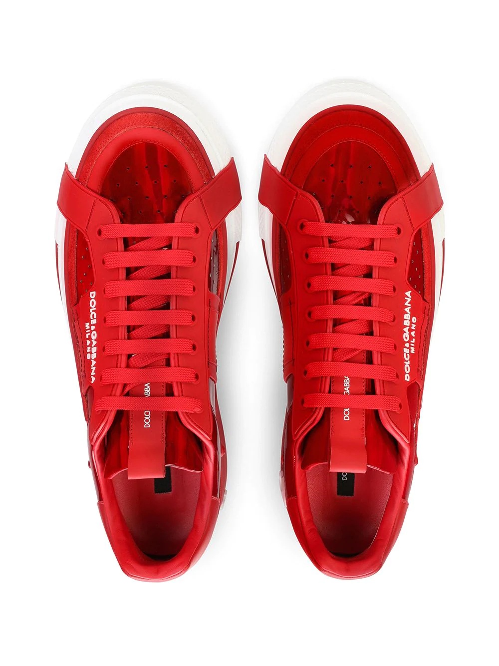 Custom 2.Zero panelled low-top branded-heel sneakers - 4