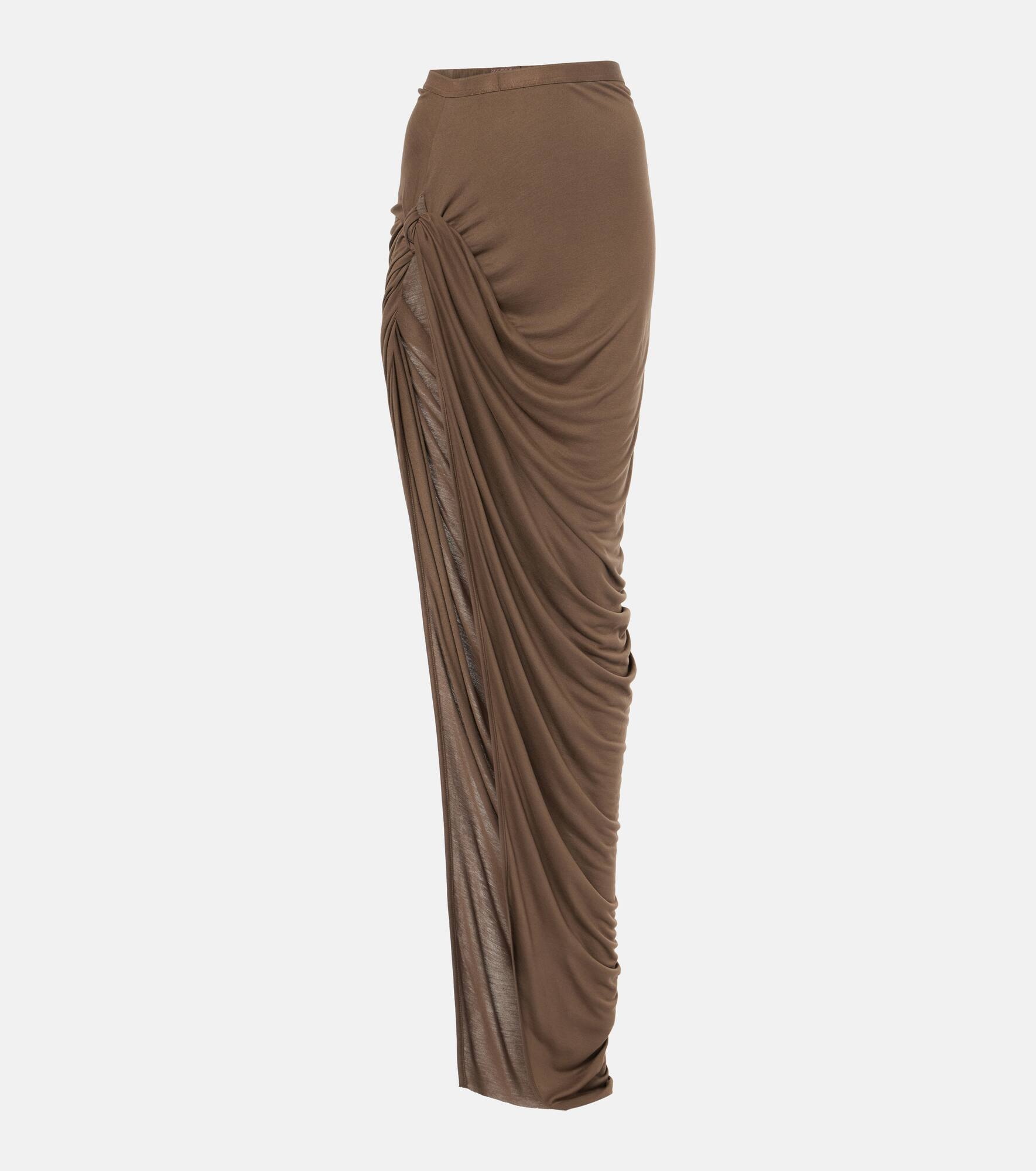 Twist draped maxi skirt - 1