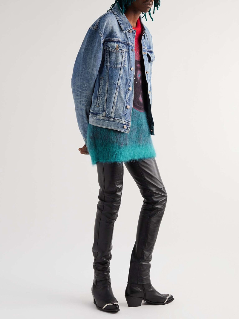 CELINE Embellished Appliquéd Dégradé Mohair-Blend Sweater outlook