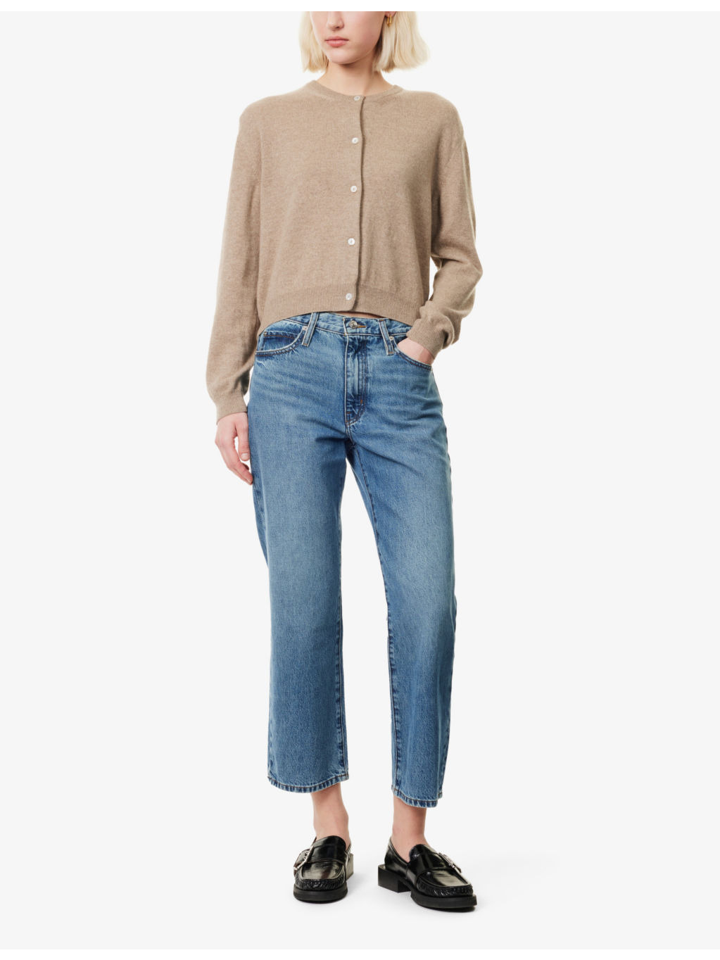 The Hang five-pockets straight-leg mid-rise regenerative-denim jeans - 2