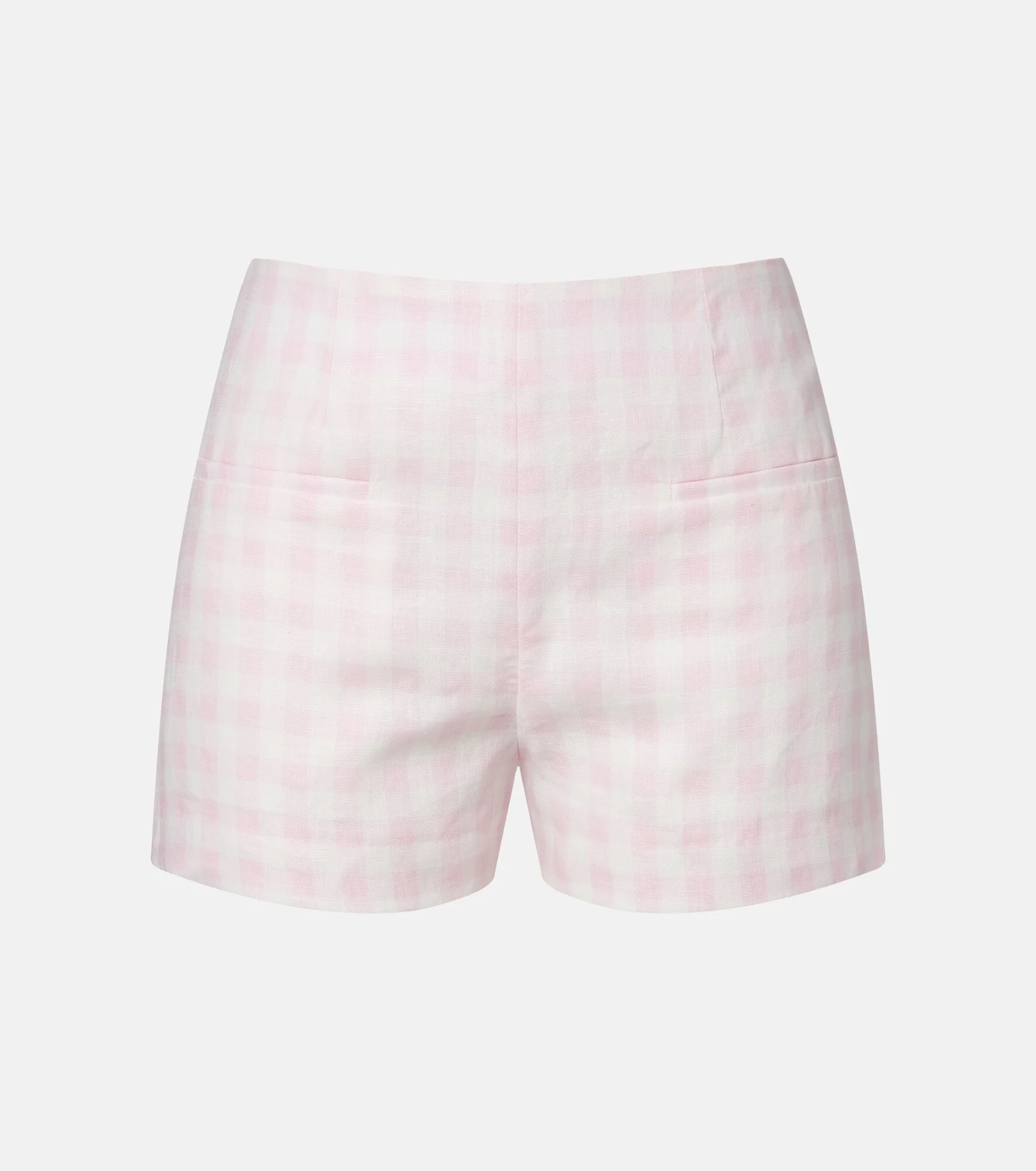 Leora gingham linen shorts - 1