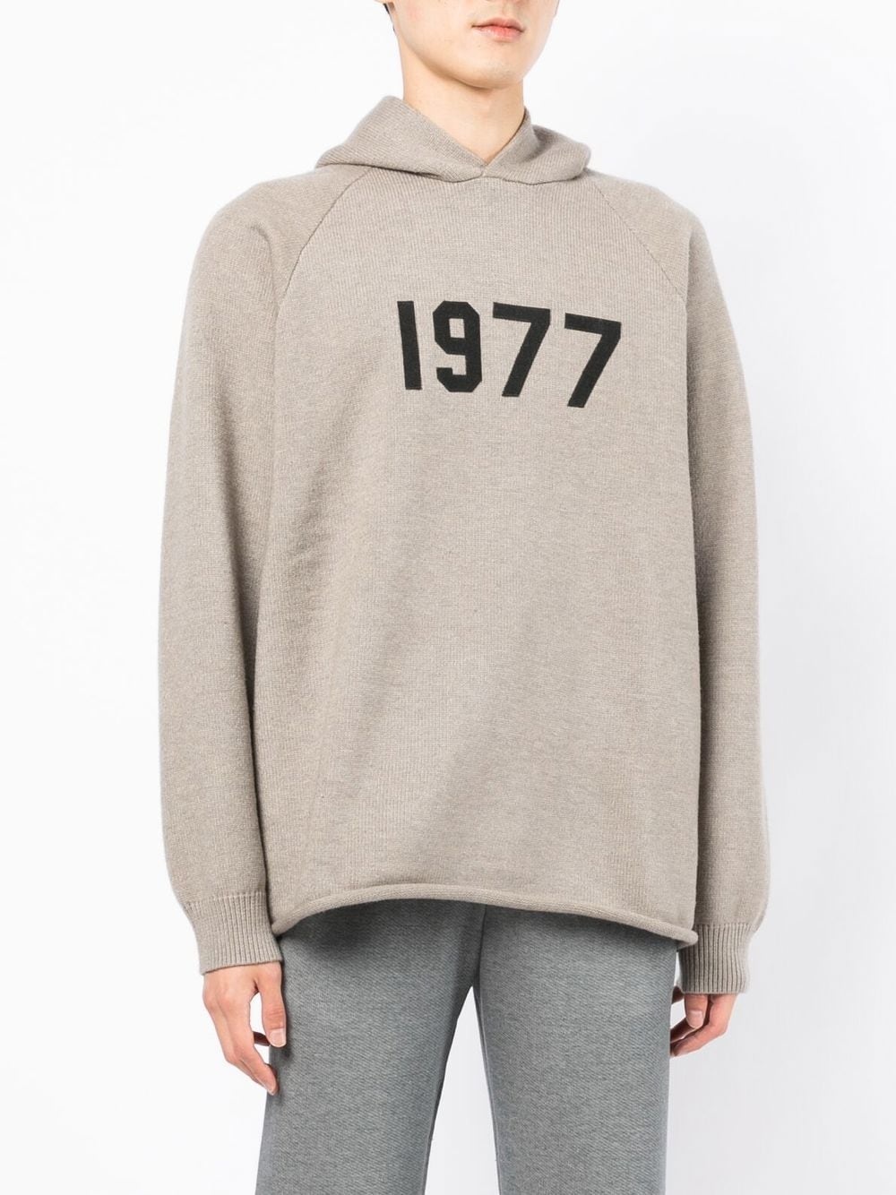 1977-print pullover hoodie - 3