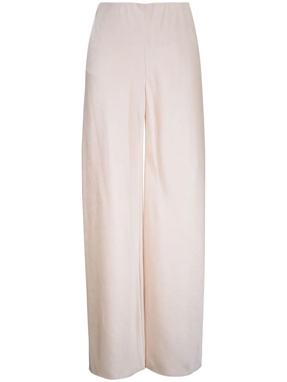 high-waisted satin trousers - 1