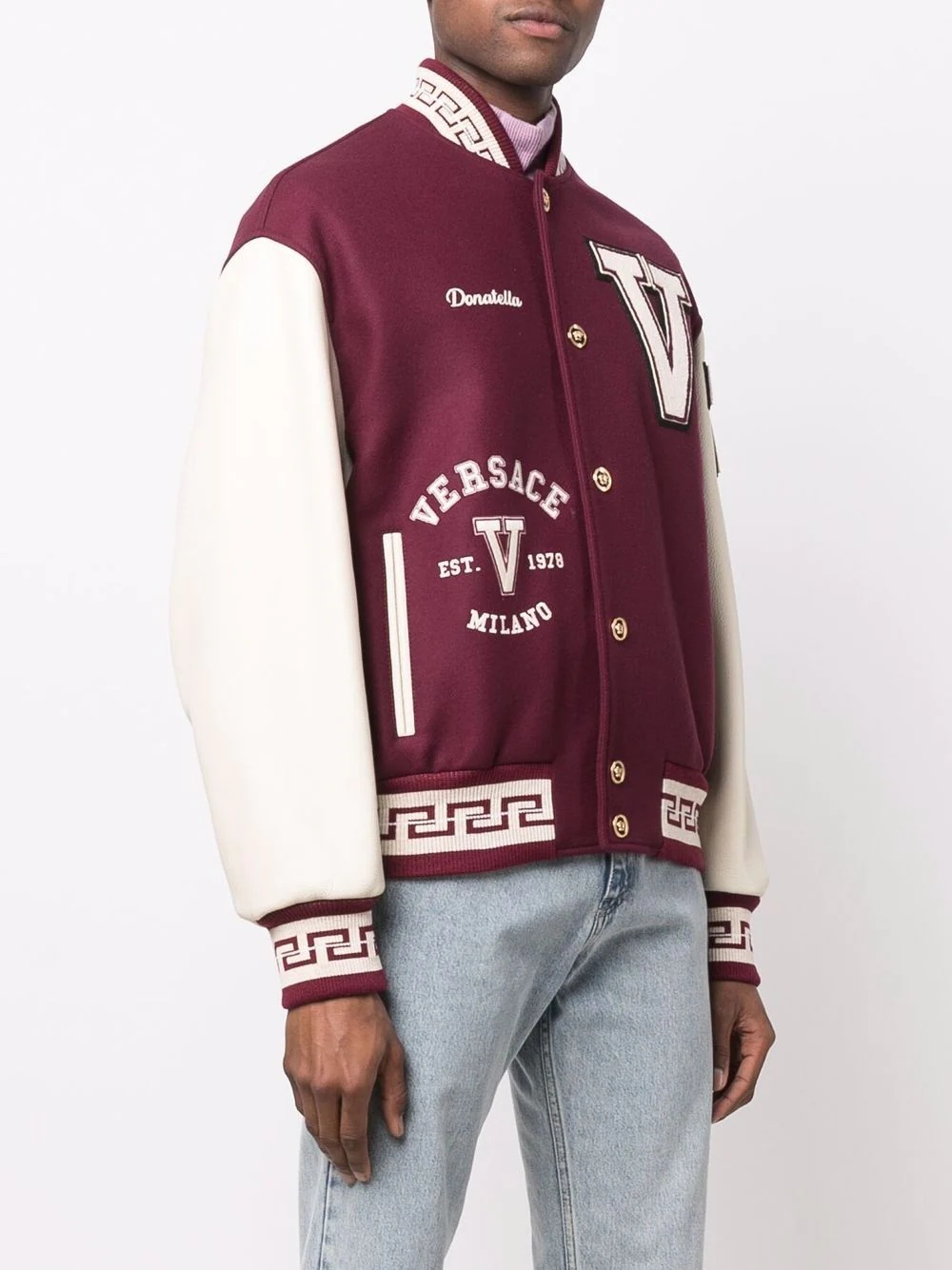 retro-style varsity jacket - 3