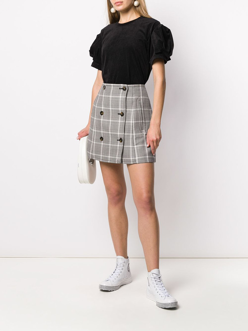 Comme des Garçons Comme des Garçons textured puff sleeve T-shirt outlook