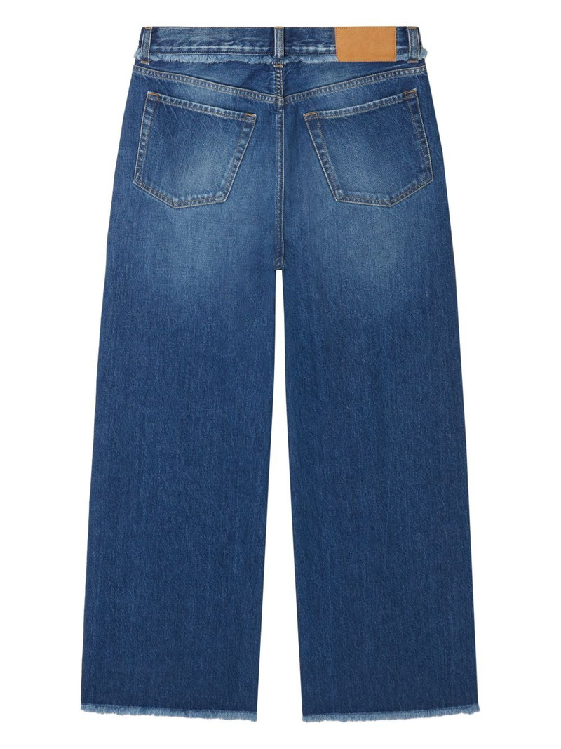 Fringed Relaxed Denim 바지 7