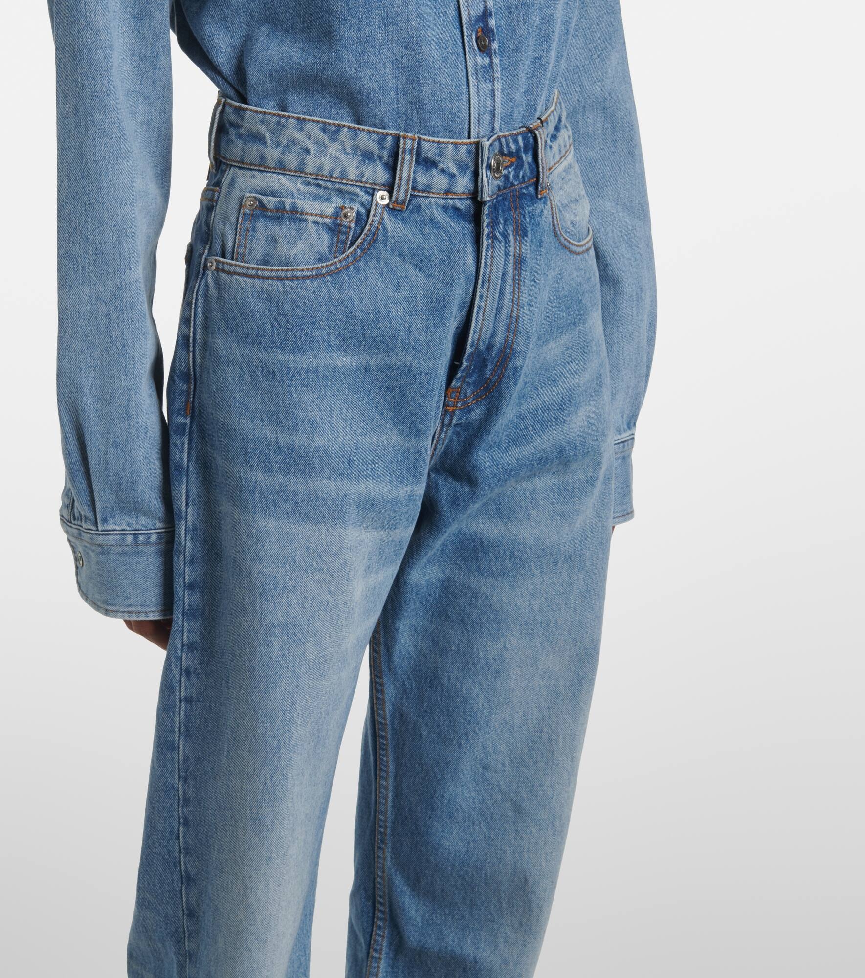 High-rise wide-leg jeans - 4