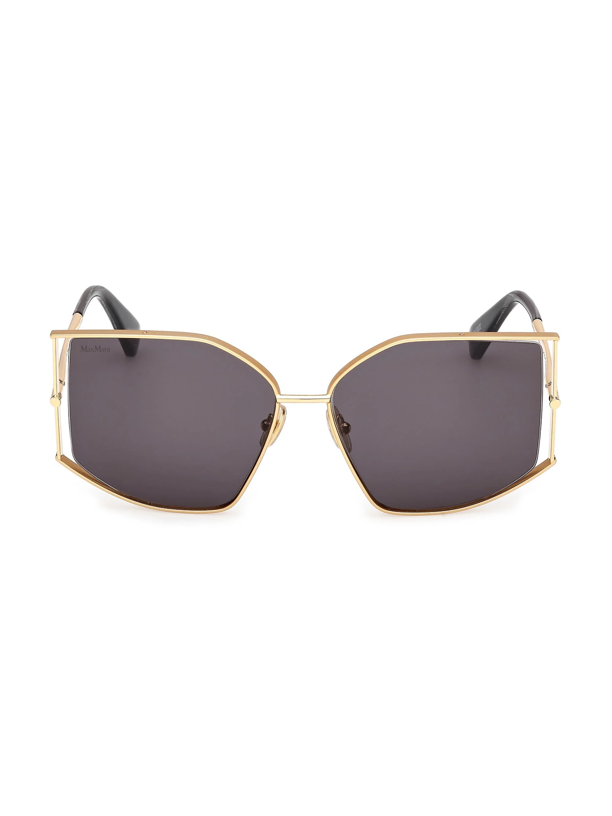 Women's Menton-4 59MM Cat-Eye Sunglasses - Shiny Black Gold Smoke - 1