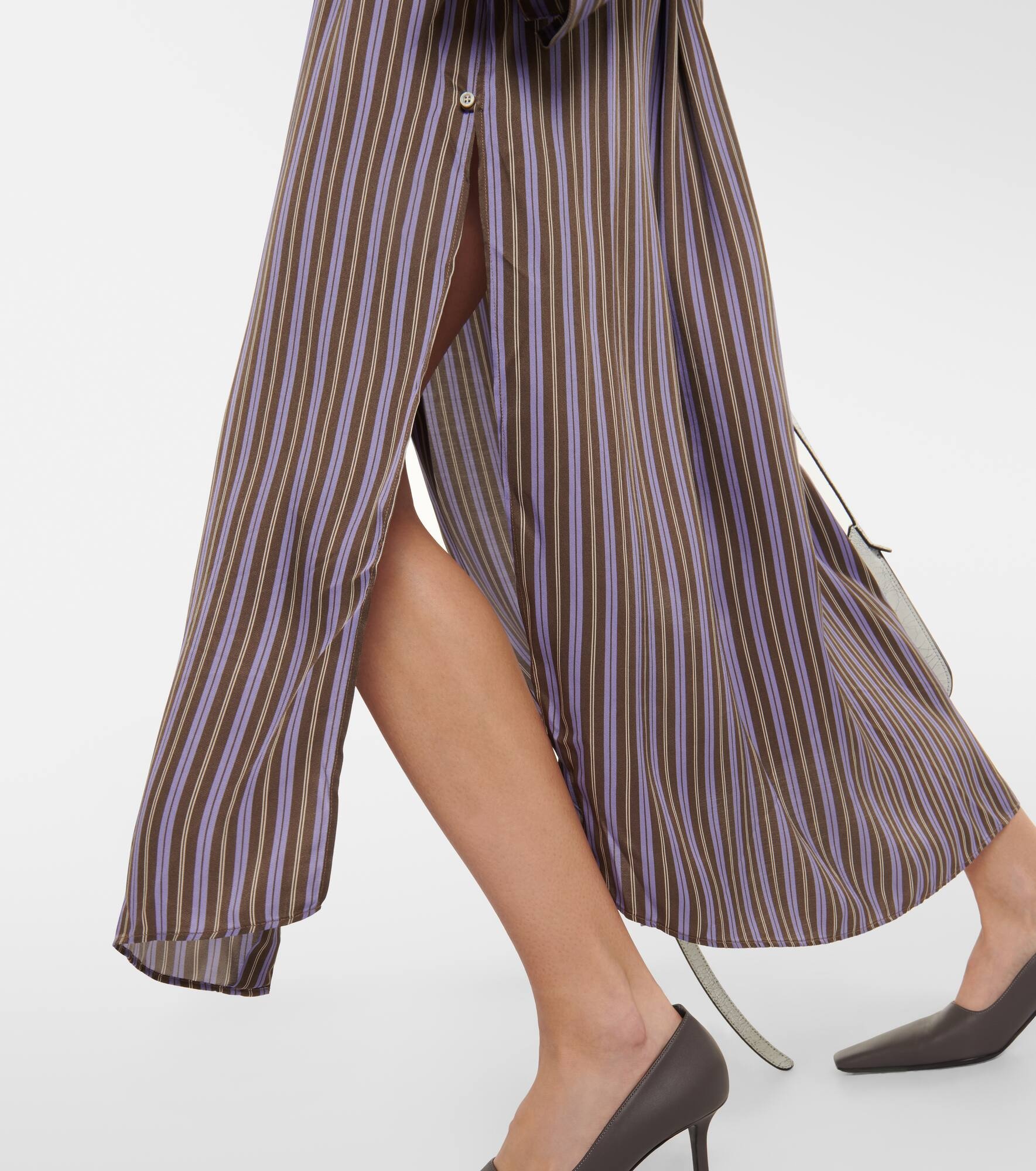 Delestina striped shirt dress - 6