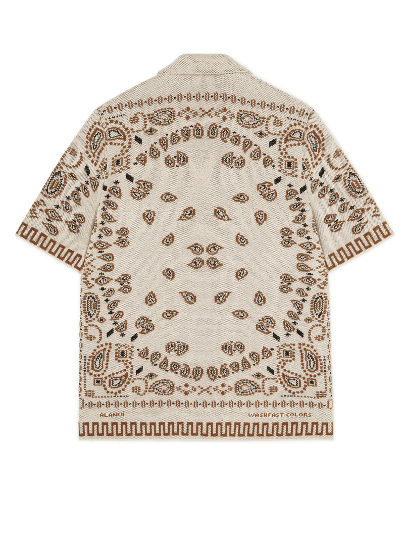 Alanui Cotton Piquet Bandana Shirt outlook