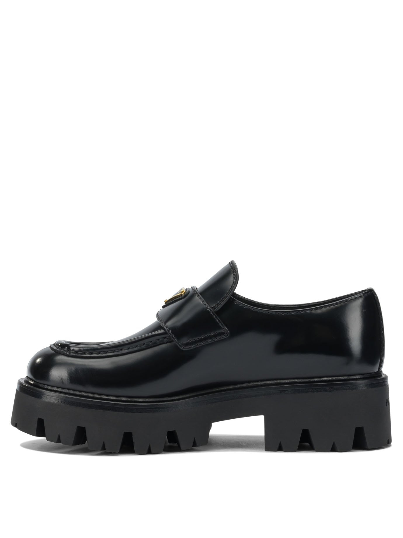 Prada Brushed Leather Loafers - 3