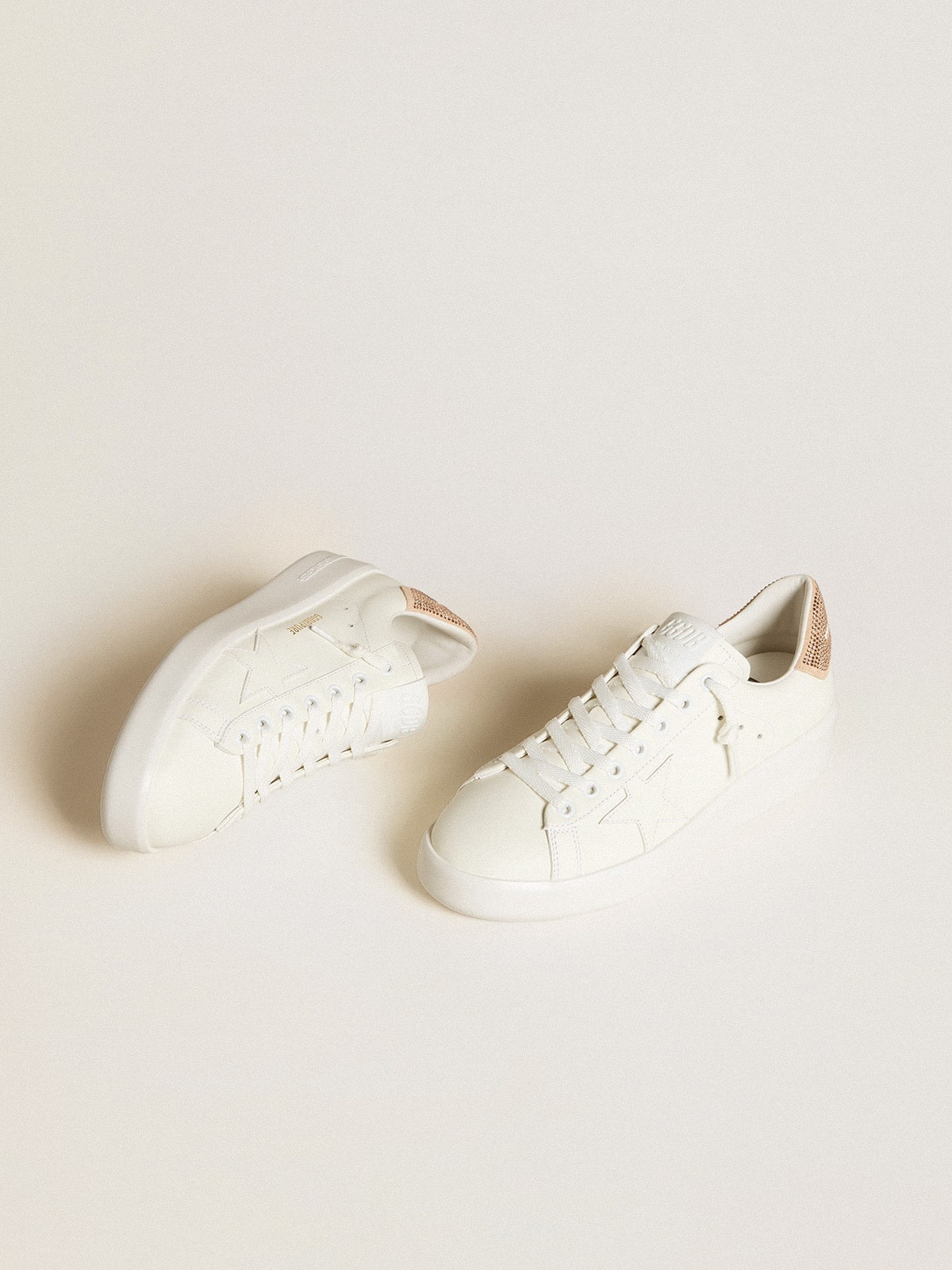 Purestar with leather star and suede heel tab with Swarovski crystals - 2