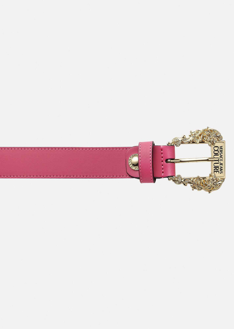 VERSACE JEANS COUTURE Couture1 Leather Belt outlook