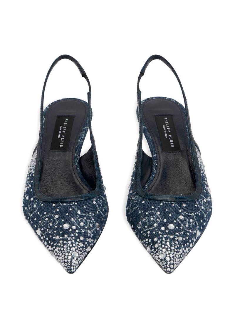 monogram strass heeled pumps 4