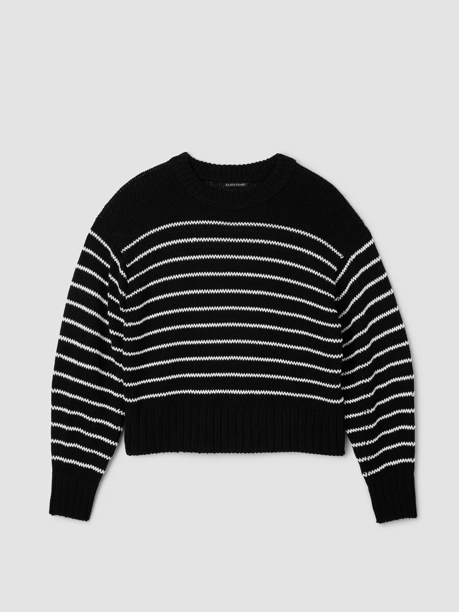 Peruvian Organic Cotton Cord Crew Neck Top - 1