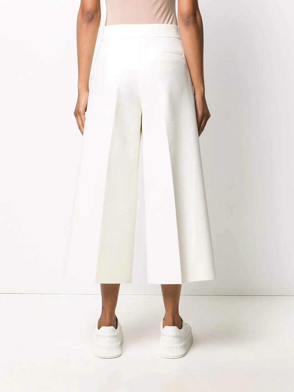 wide-leg cropped trousers - 4