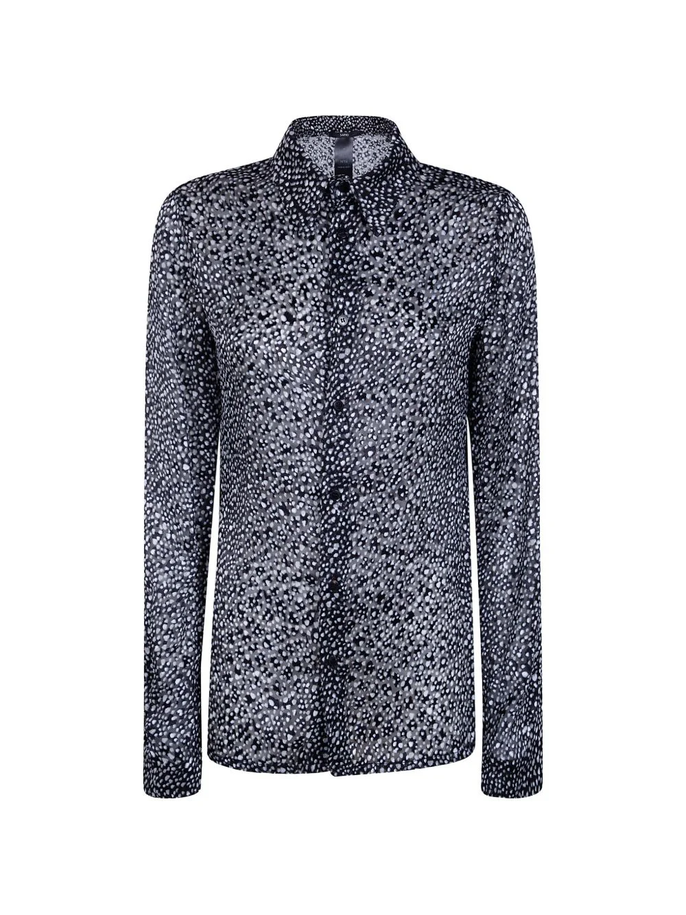 devoré graphic-pattern shirt - 1