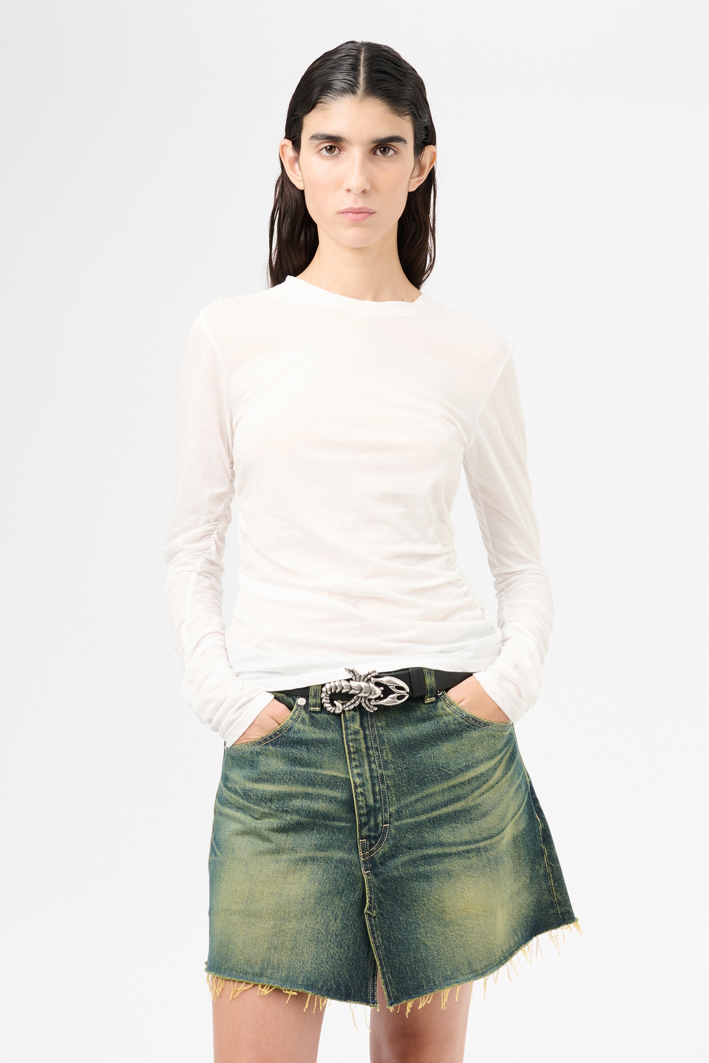 Strain Slim Longsleeve White Para Cotton - 3
