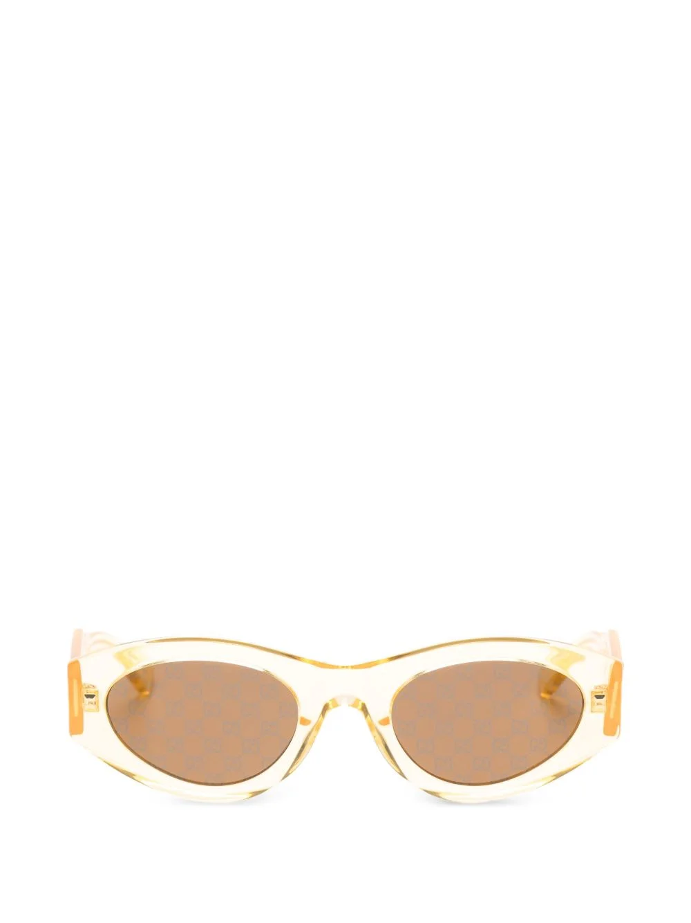 oval-frame sunglasses - 1