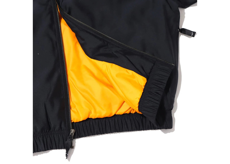 Nike Solo Swoosh Satin Bomber Jacket (Asia Sizing) Black Kumquat 3