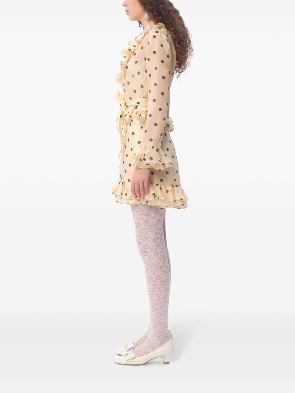 polka dot mini dress - 4