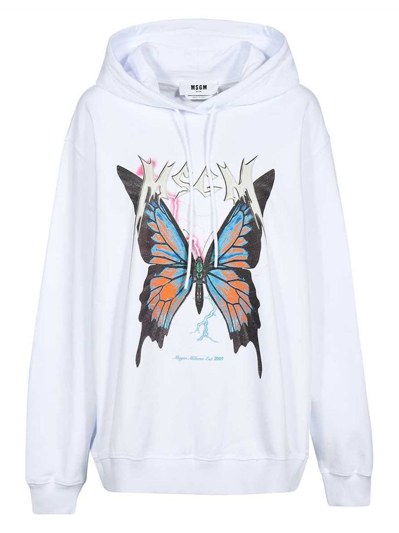 butterfly-print hoodie 1