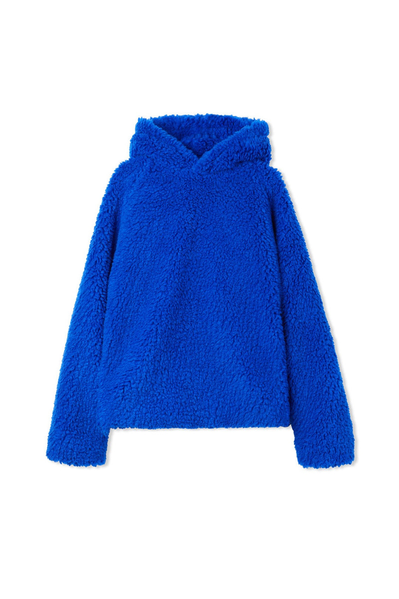 HOODIE / teddy / royal blue 1