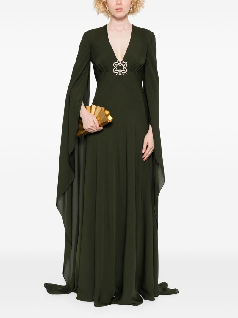 ELIE SAAB crystal-embellished silk gown outlook