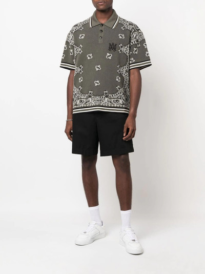 AMIRI pattern-embroidered polo shirt outlook