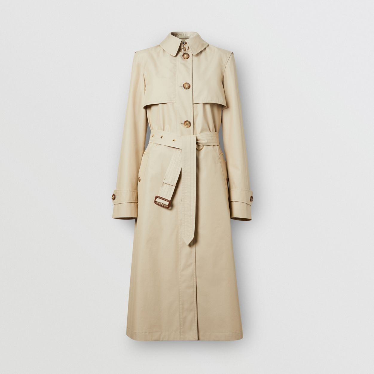 Technical Cotton Gabardine Trench Coat - 1