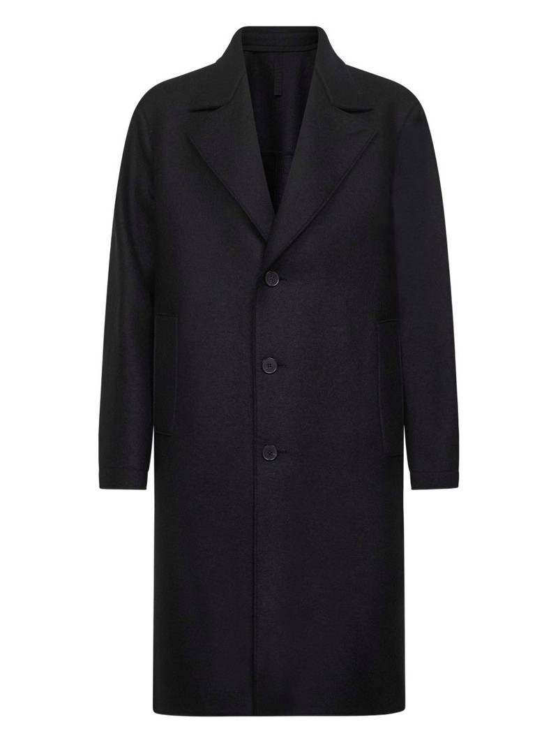 button-fastening wool coat 1