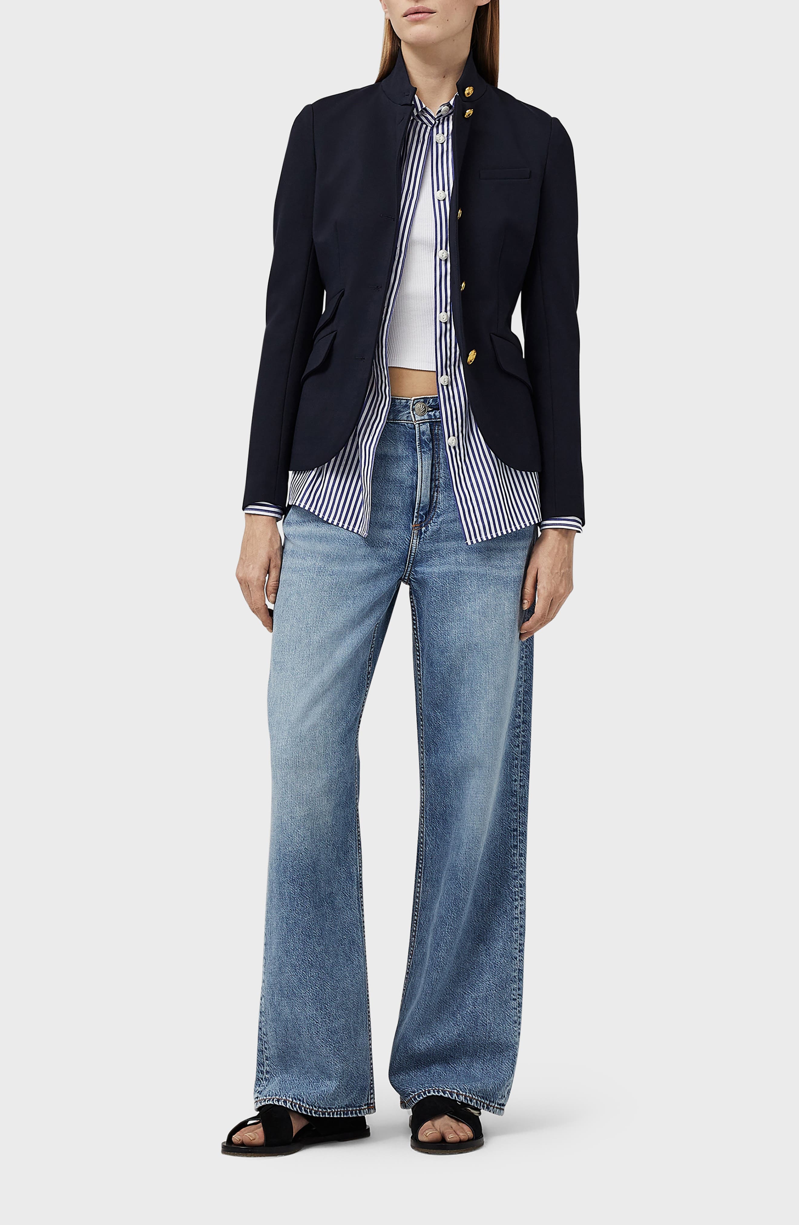 Featherweight Logan Wide Leg Jeans - 6