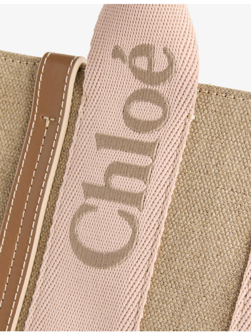 Woody Small Linen Tote Bag - 3