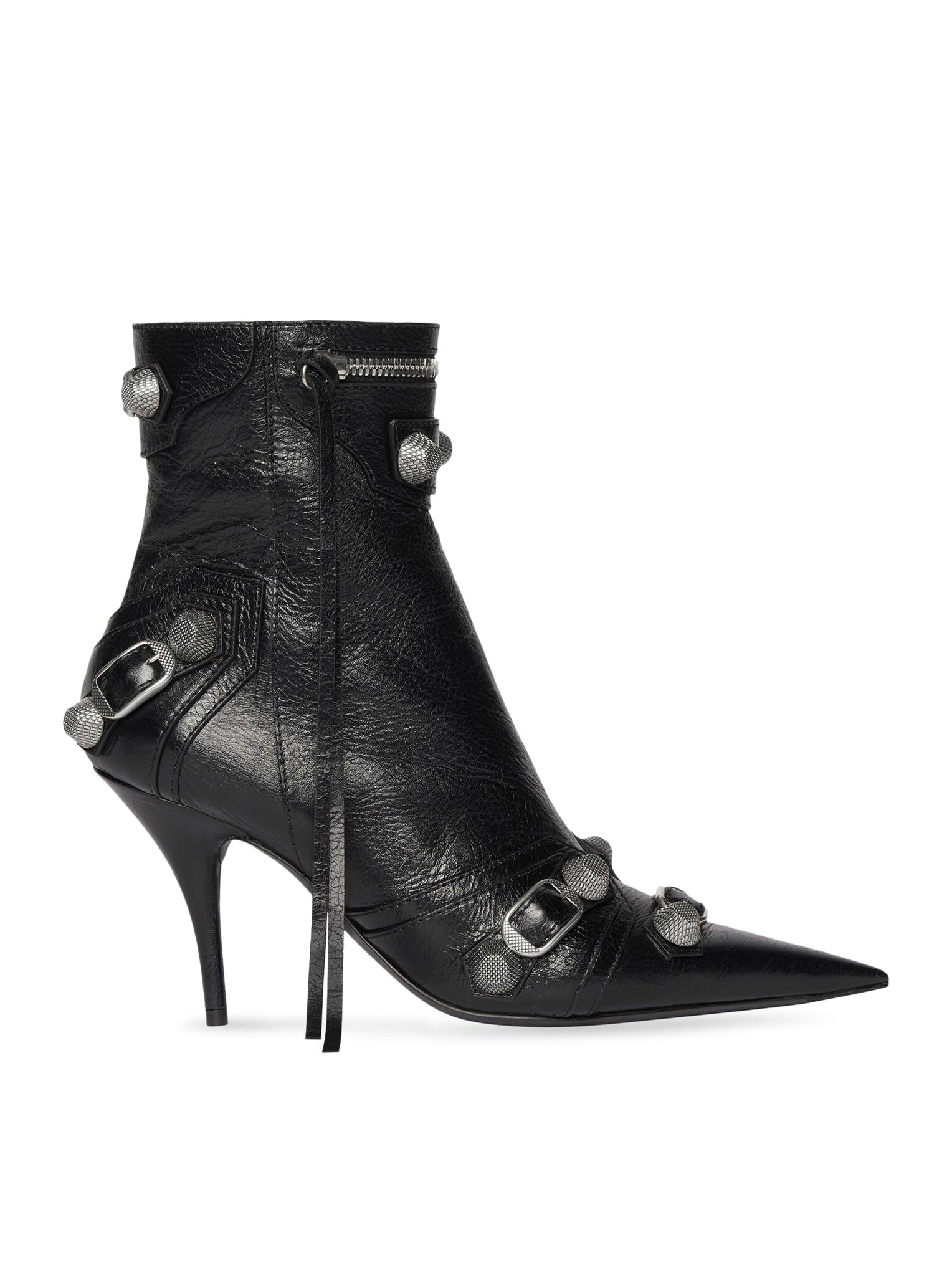 CAGOLE 90 MM WOMEN`S ANKLE BOOTS IN BLACK - 1