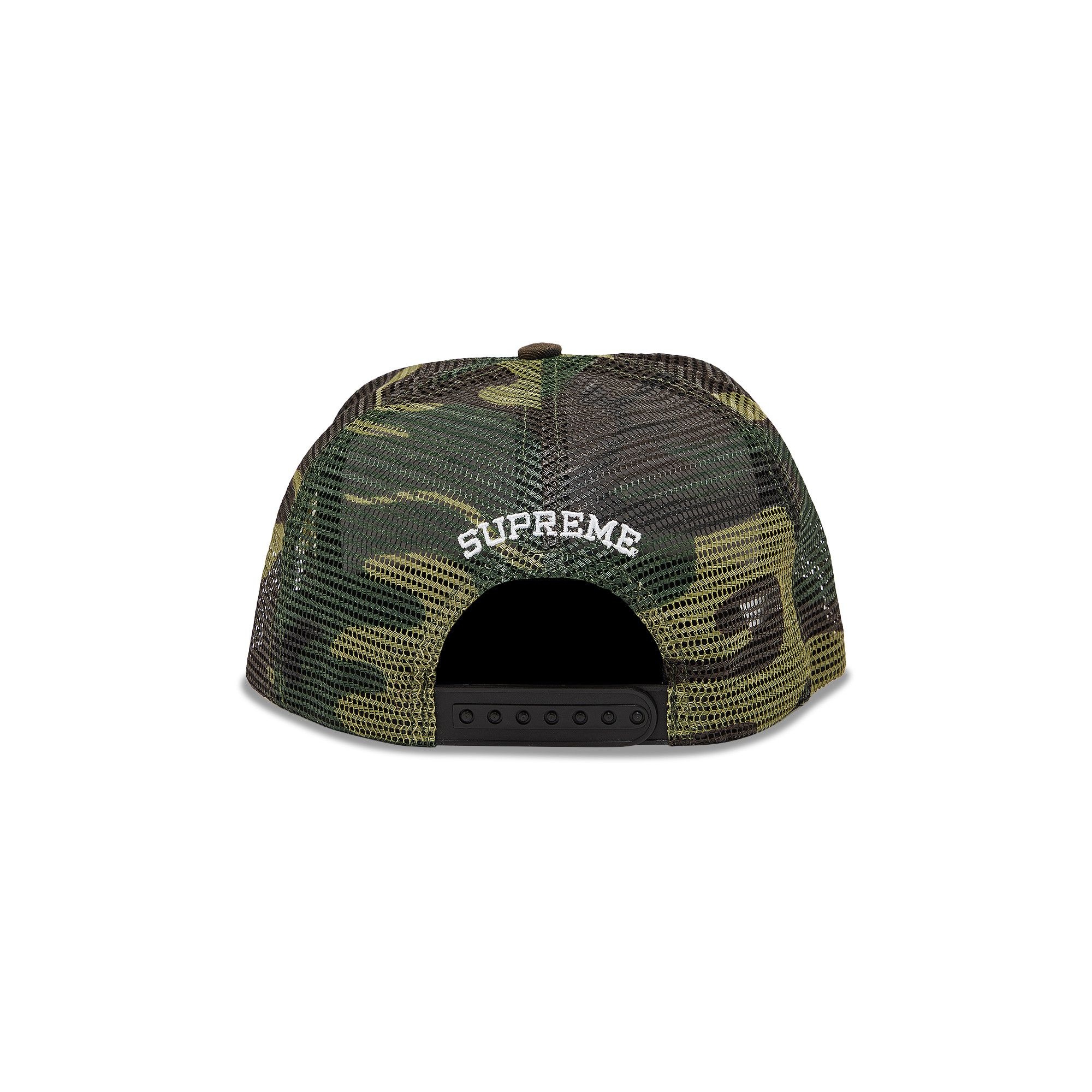 Supreme Black Cat Mesh Back 5-Panel 'Woodland Camo' - 4