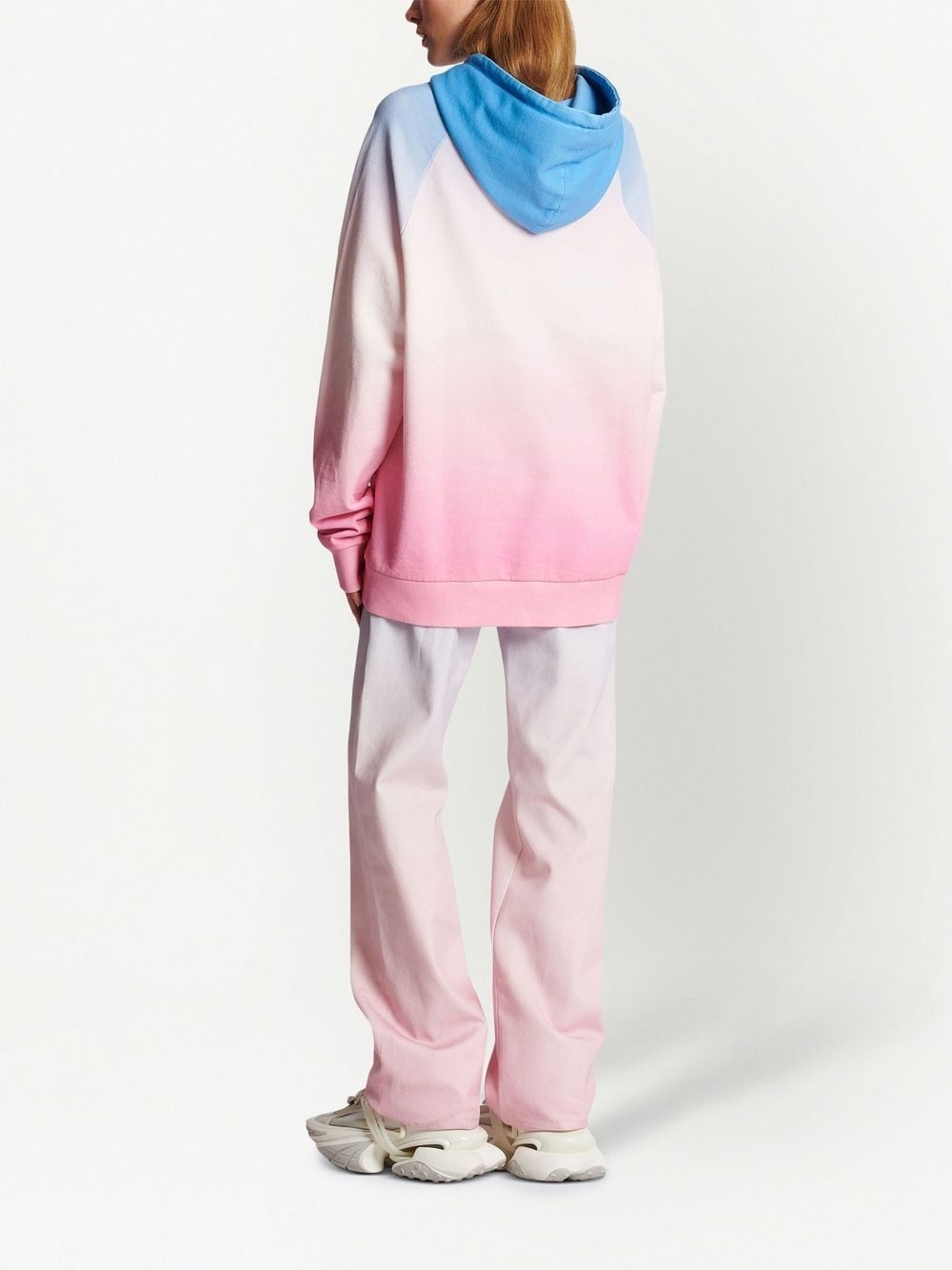 x Evian gradient-effect oversized hoodie - 3