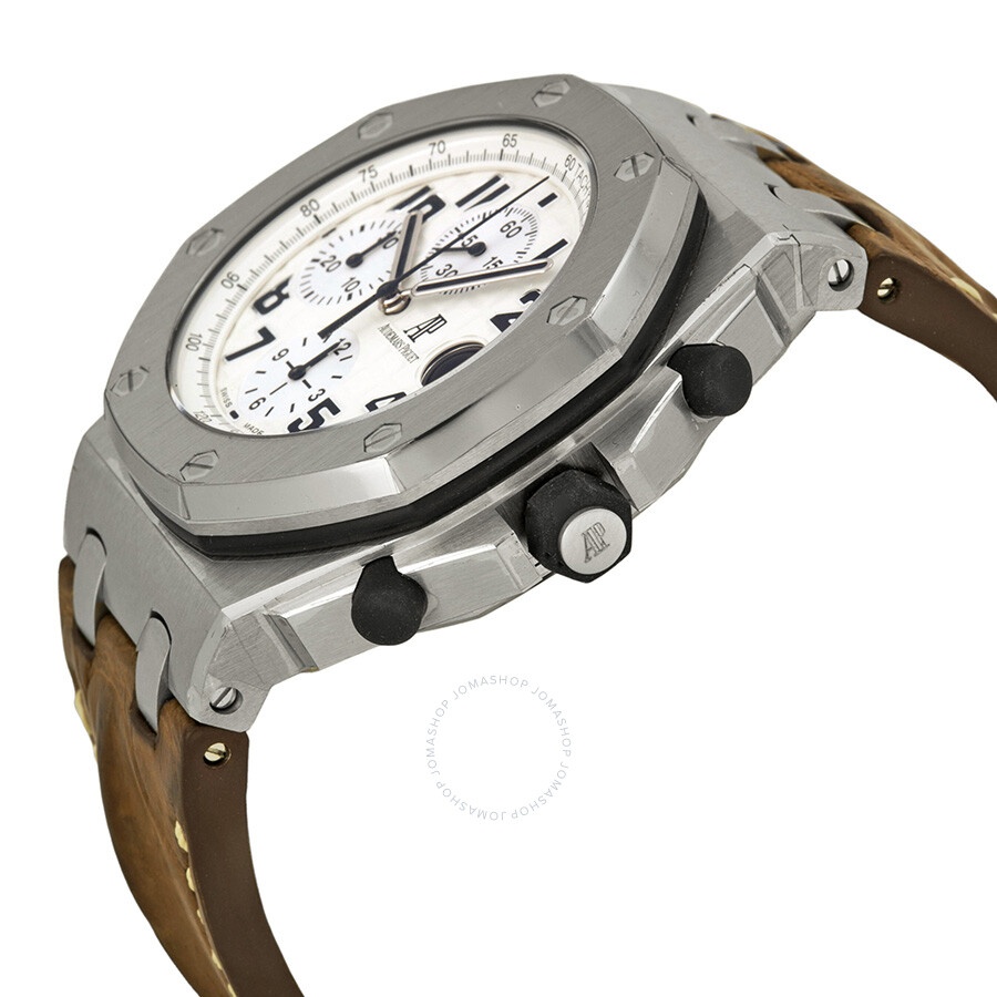 Pre-owned Audemars Piguet Royal Oak Offshore Chronograph Silver (Waffle Design) Dial Men's Watch 261 - 2