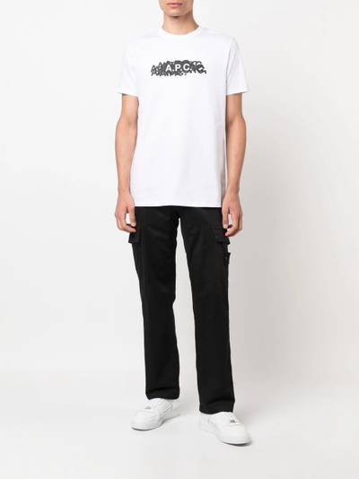 A.P.C. logo-print short-sleeved T-shirt outlook