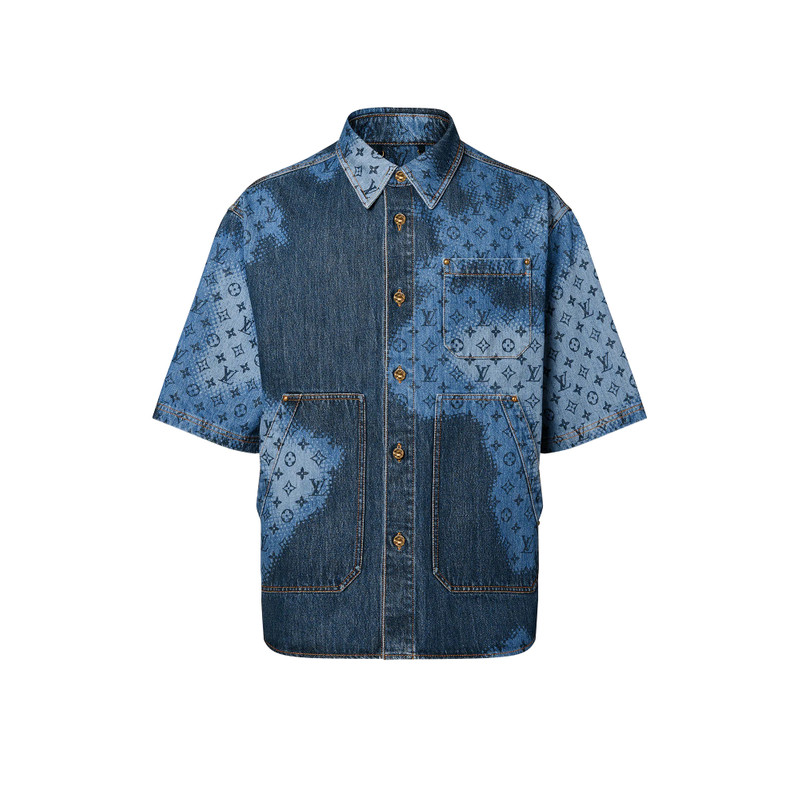 Short-Sleeved Denim Overshirt 1