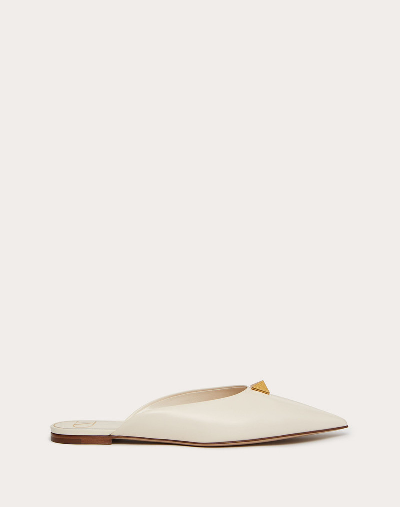 Valentino Roman Stud Flat Mule in calfskin outlook