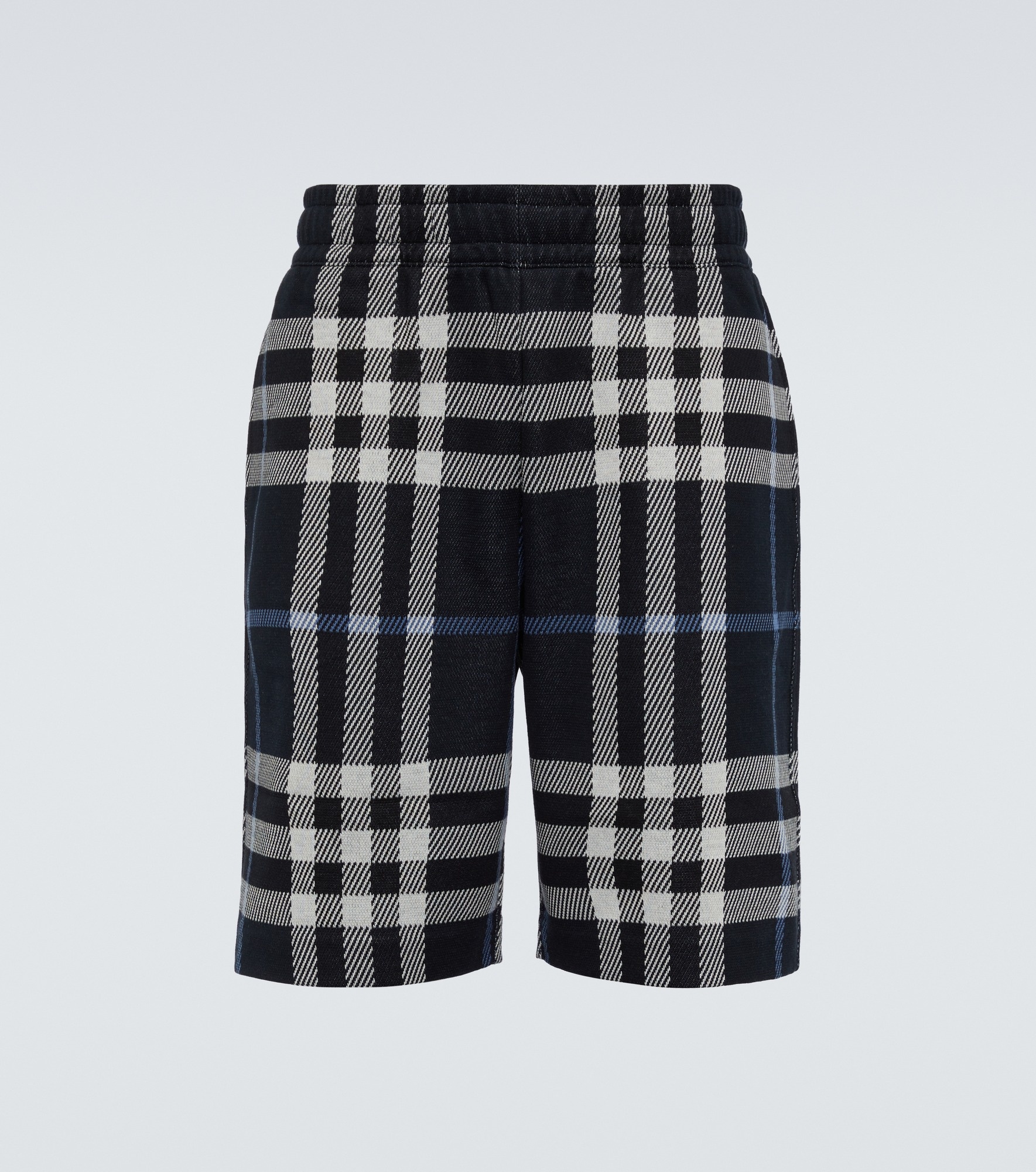 Checked cotton shorts - 1