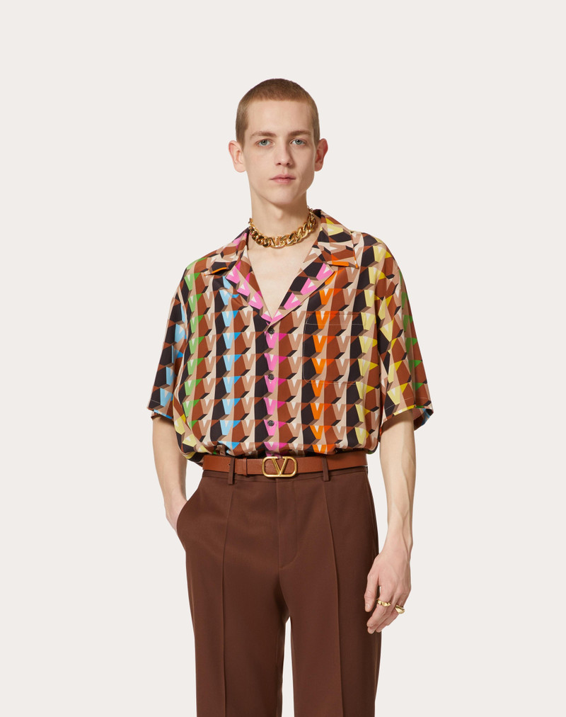 3DREAM VALENTINO PRINTED SILK SHIRT 3