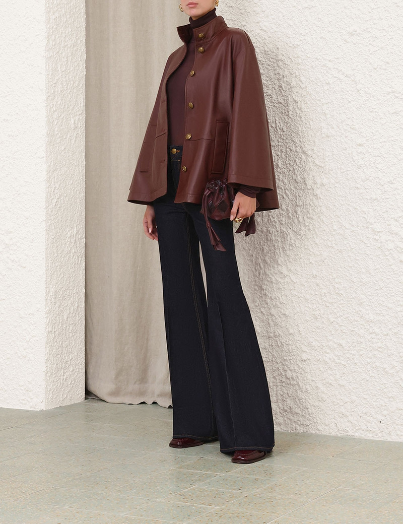 VALIANT LEATHER PUSSYBOW COAT 8