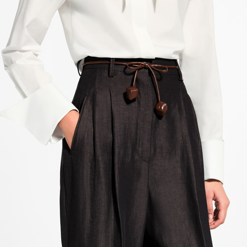 Cord Belt Tailored Pants 2