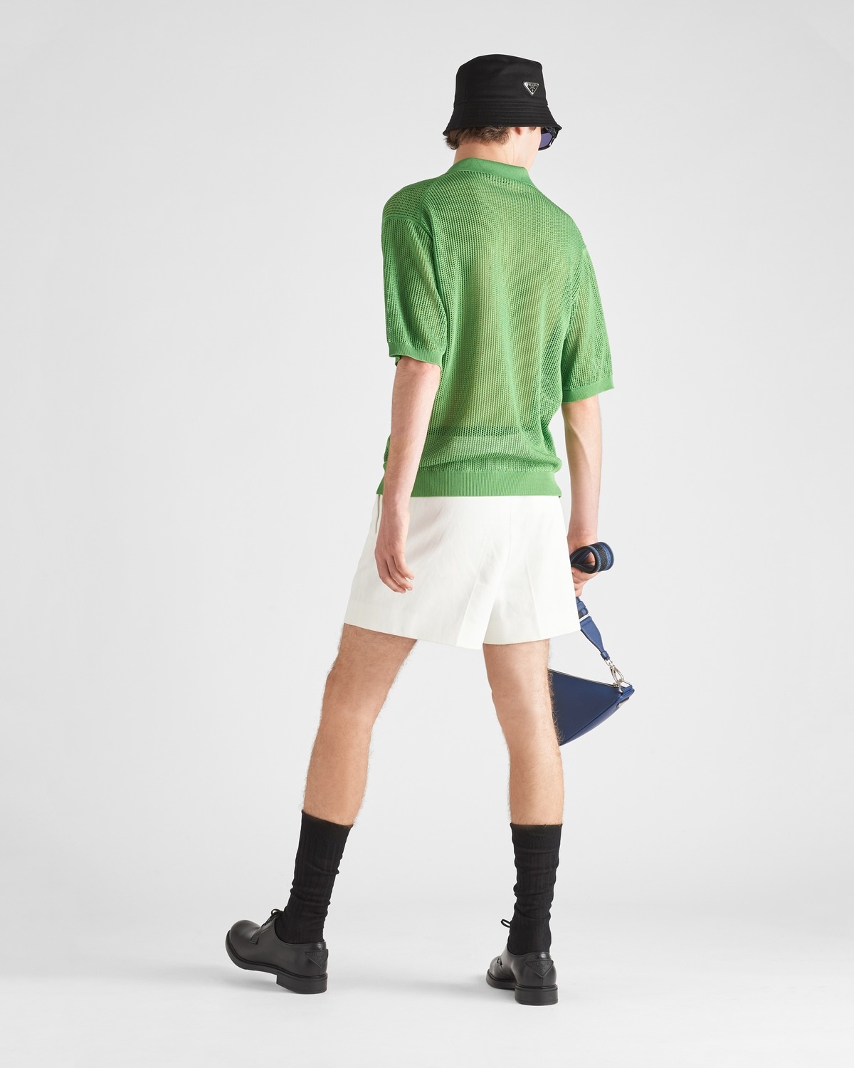 Cotton and silk polo shirt - 5